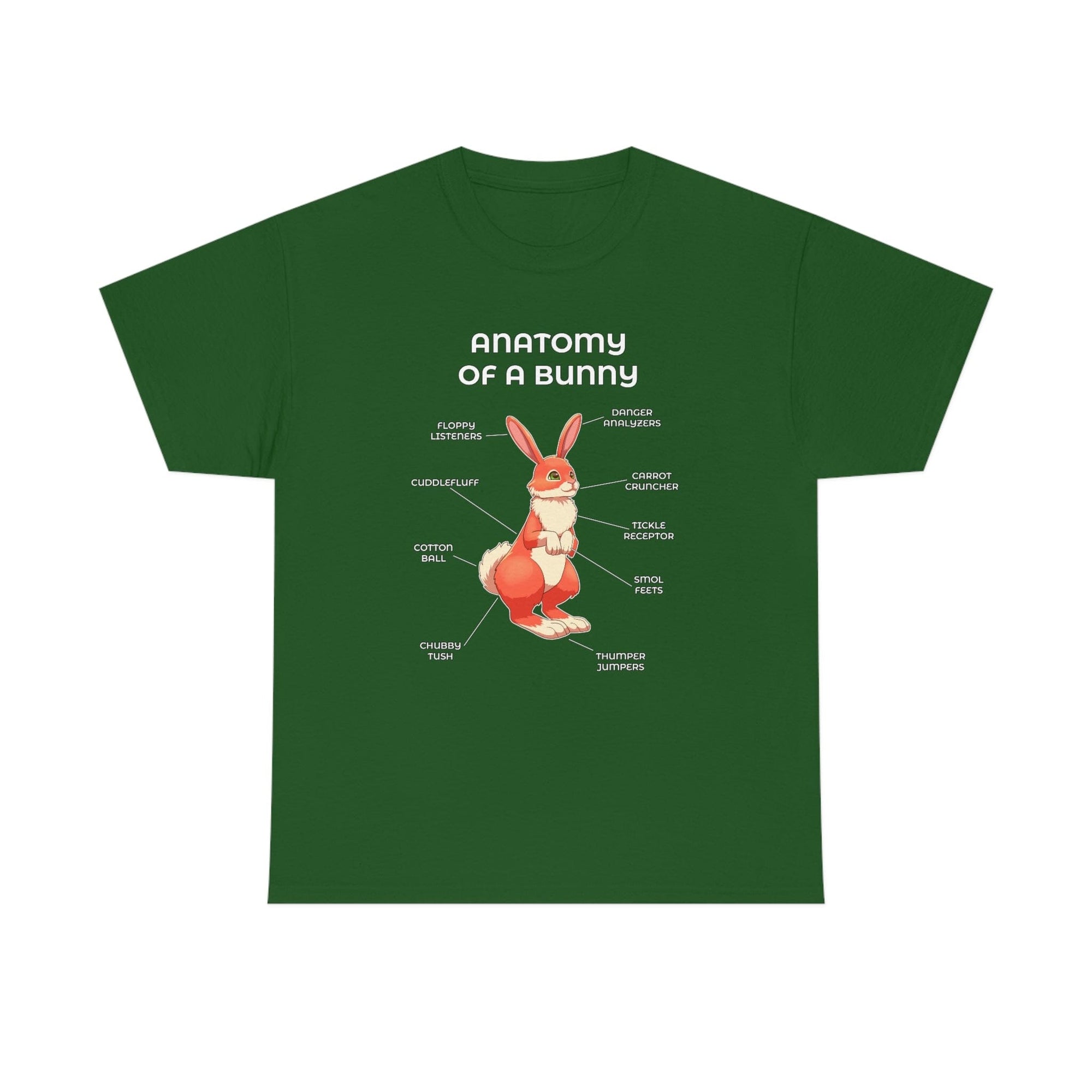 Bunny Red - T-Shirt T-Shirt Artworktee Green S 