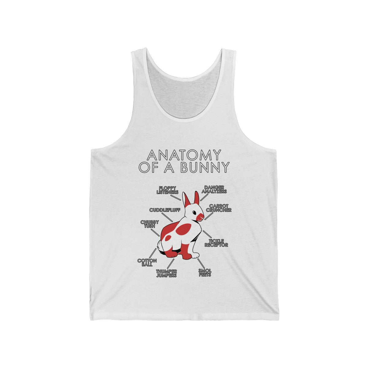 Bunny Red - Tank Top Tank Top Artworktee White XS 