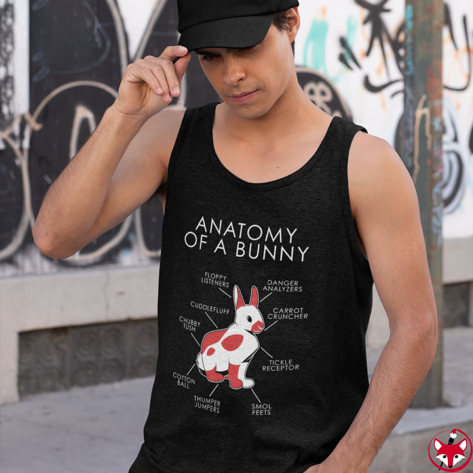 Bunny Red - Tank Top Tank Top Artworktee 