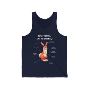 Bunny Red - Tank Top Tank Top Artworktee Navy Blue XS 