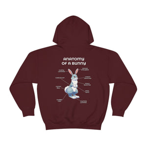 Bunny Silver - Hoodie Hoodie Artworktee Maroon S 