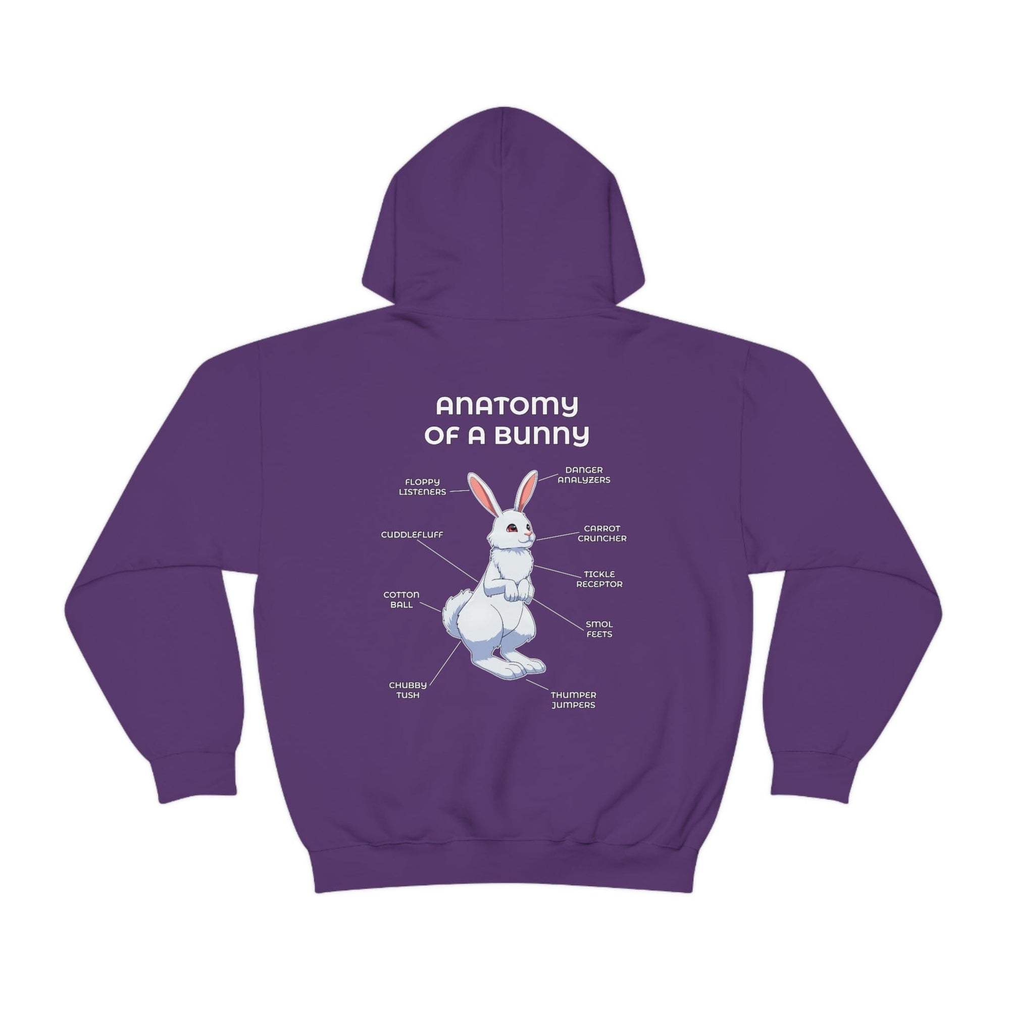 Bunny White - Hoodie Hoodie Artworktee Purple S 