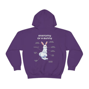 Bunny White - Hoodie Hoodie Artworktee Purple S 