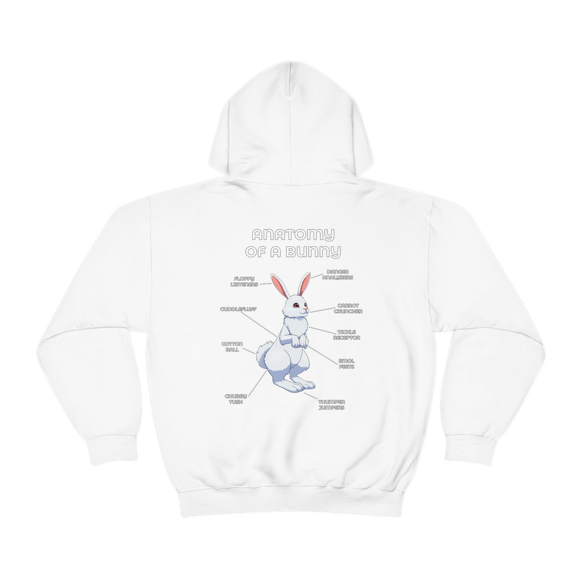 Bunny White - Hoodie Hoodie Artworktee White S 