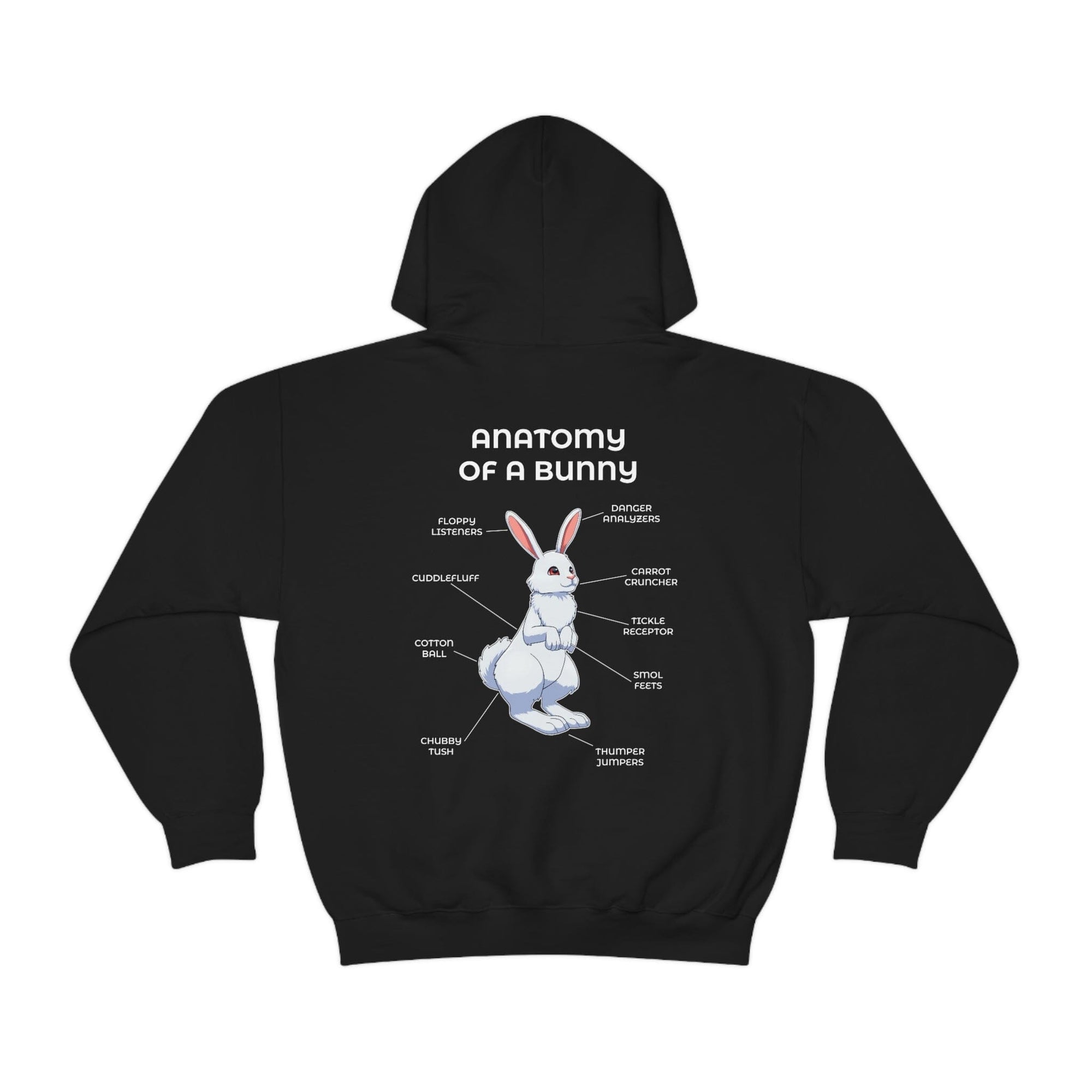 Bunny White - Hoodie Hoodie Artworktee Black S 