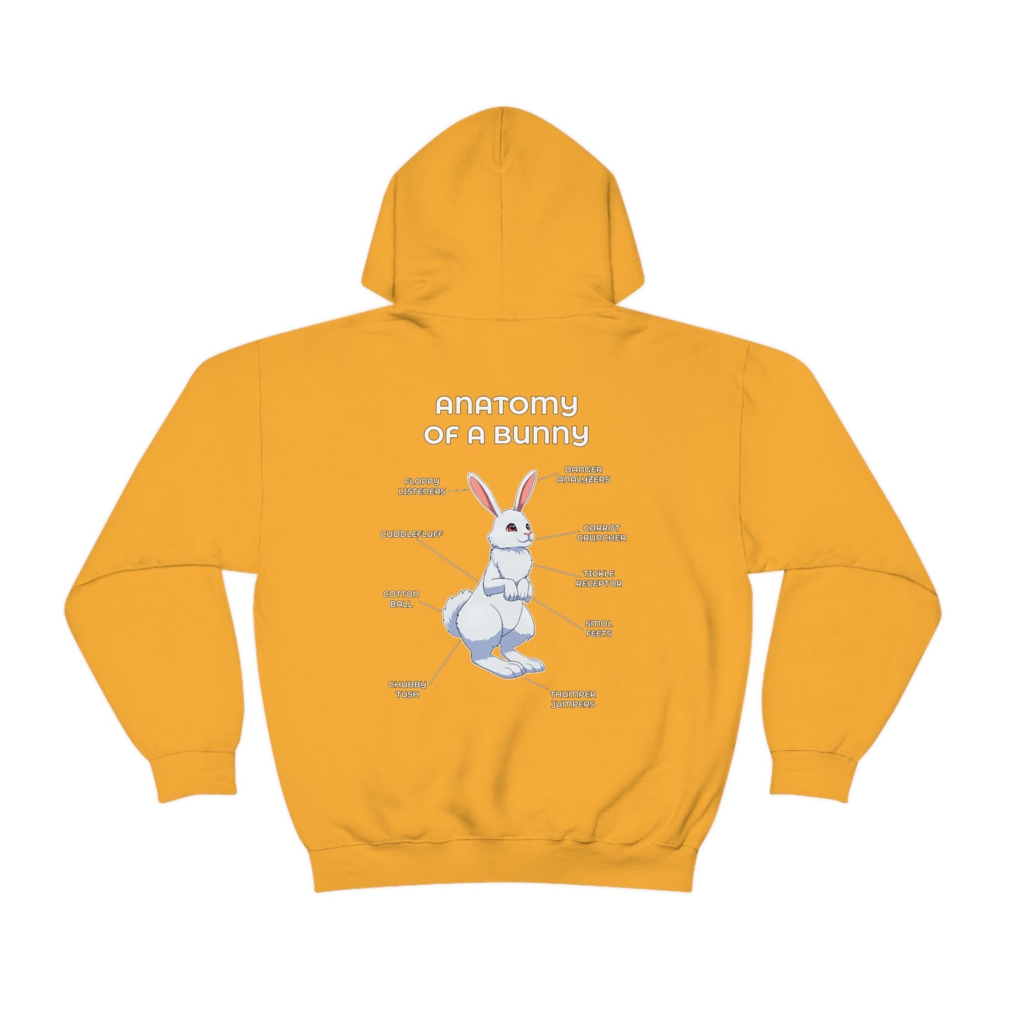 Bunny White - Hoodie Hoodie Artworktee Gold S 