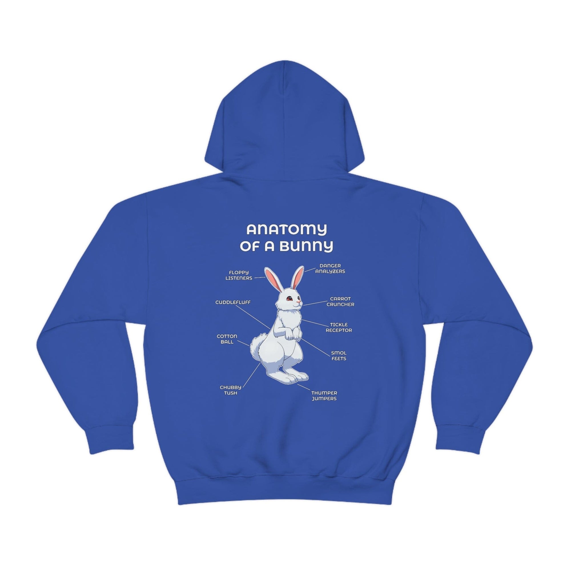 Bunny White - Hoodie Hoodie Artworktee Royal Blue S 