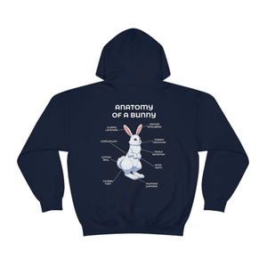 Bunny White - Hoodie Hoodie Artworktee Navy Blue S 