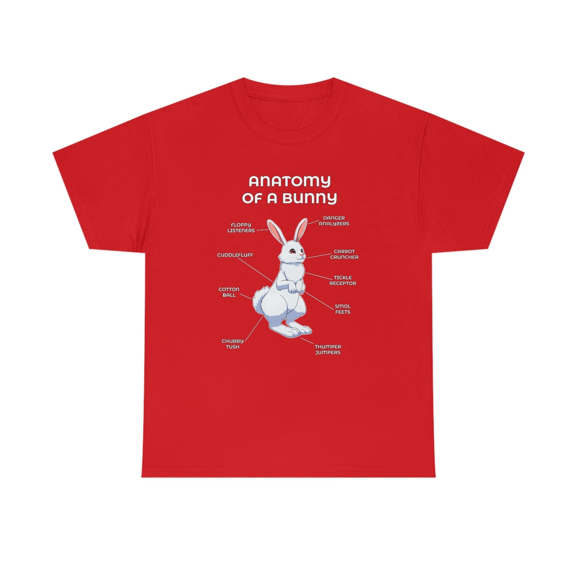 Bunny White - T-Shirt T-Shirt Artworktee Red S 