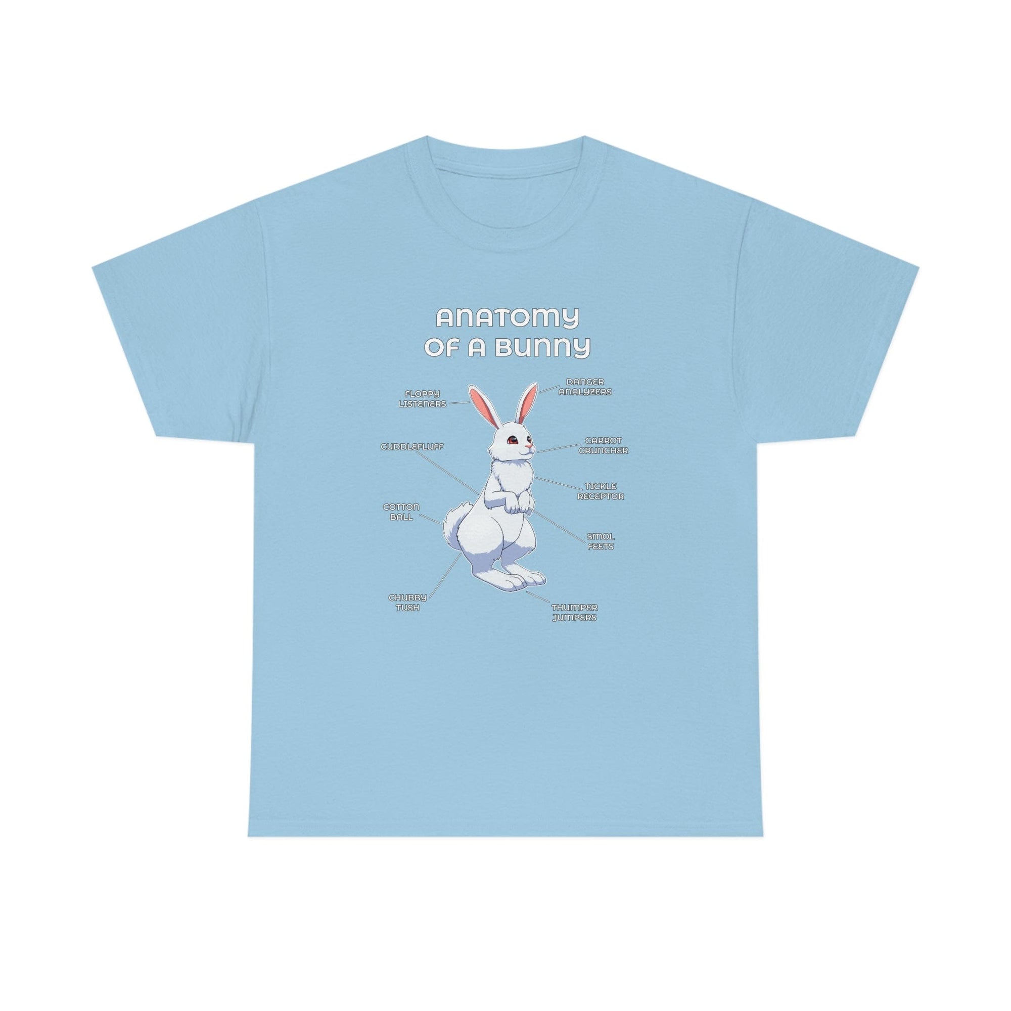 Bunny White - T-Shirt T-Shirt Artworktee Light Blue S 