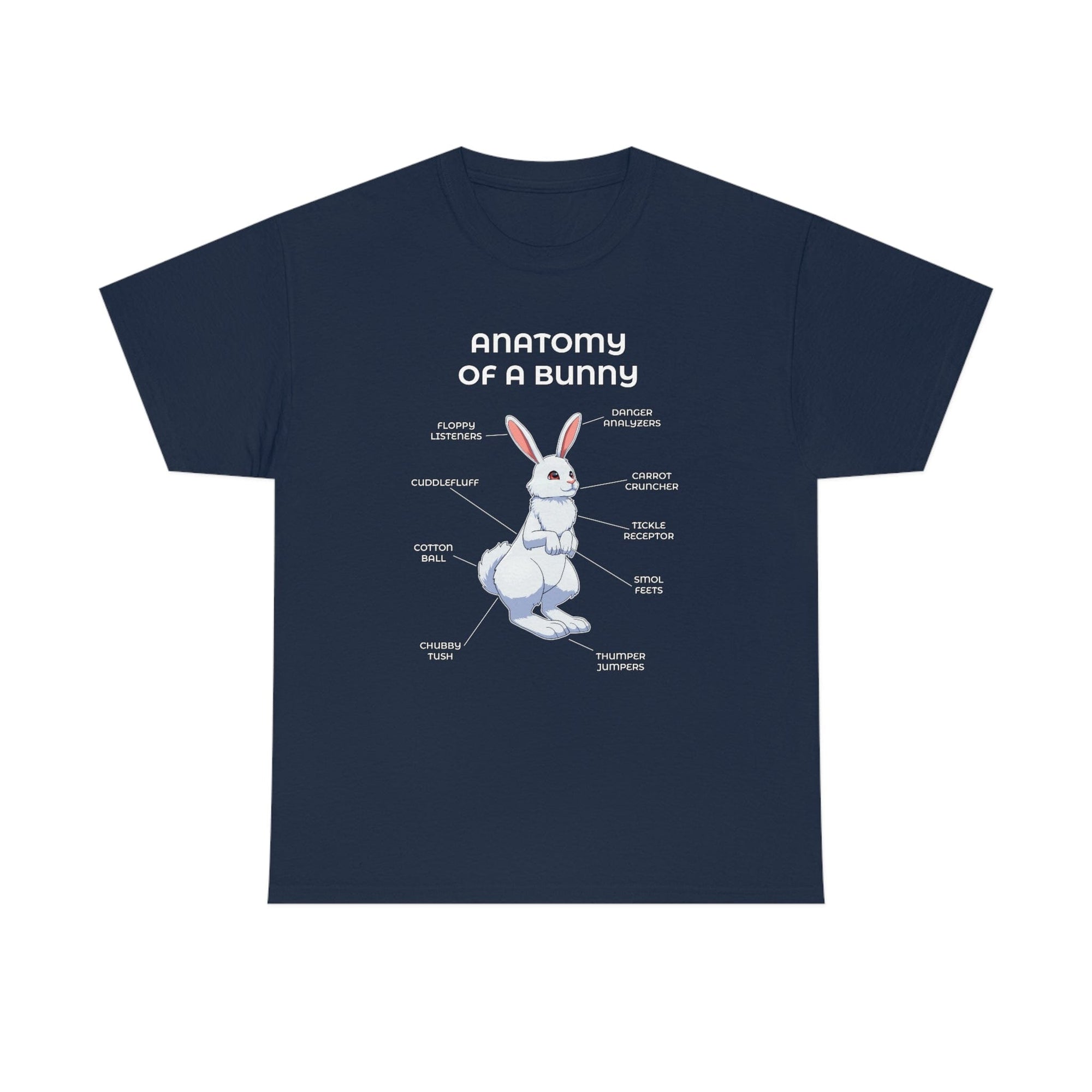 Bunny White - T-Shirt T-Shirt Artworktee Navy Blue S 