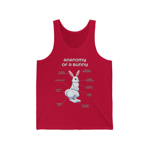 Bunny White - Tank Top Tank Top Artworktee Red XS 
