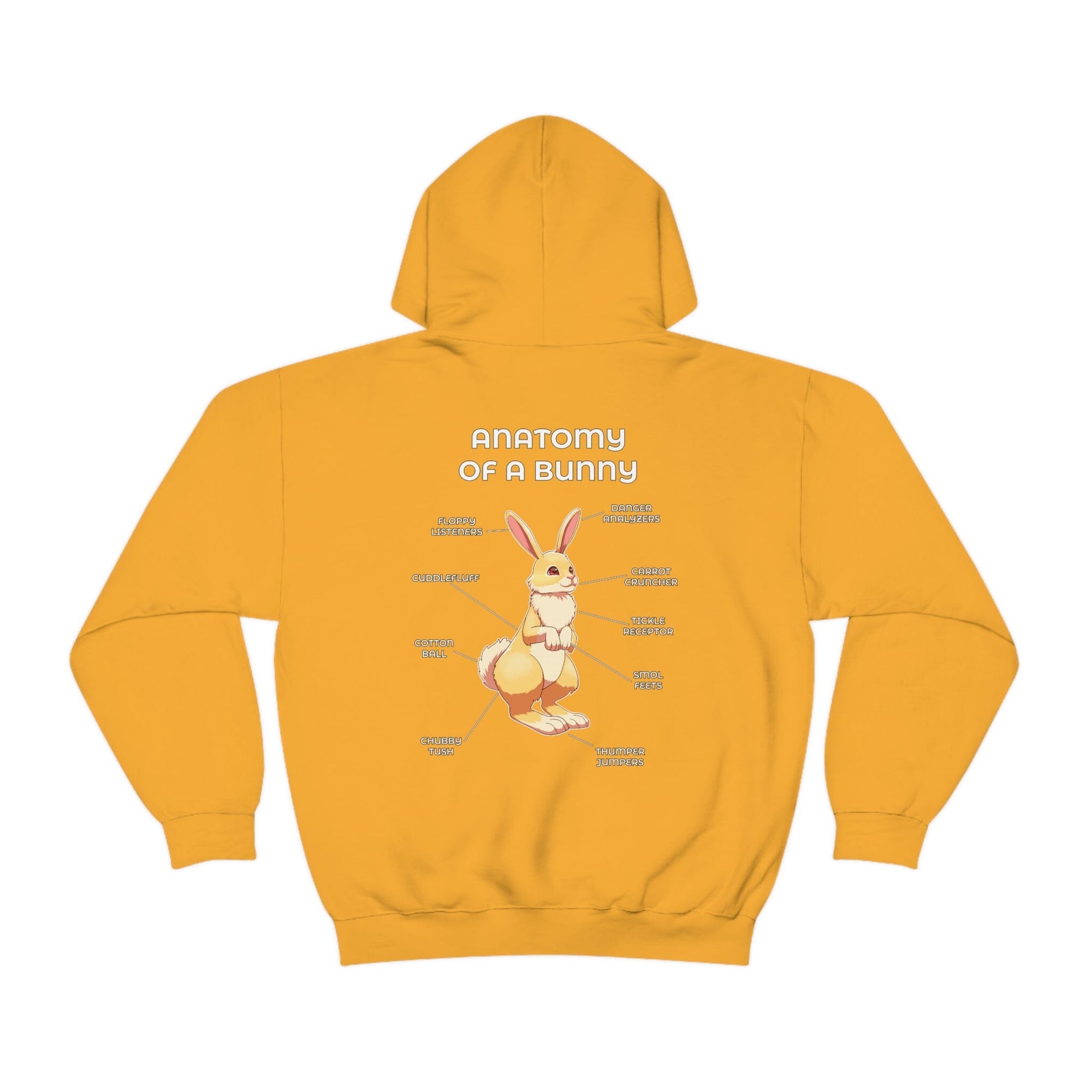 Bunny Yellow - Hoodie Hoodie Artworktee Gold S 