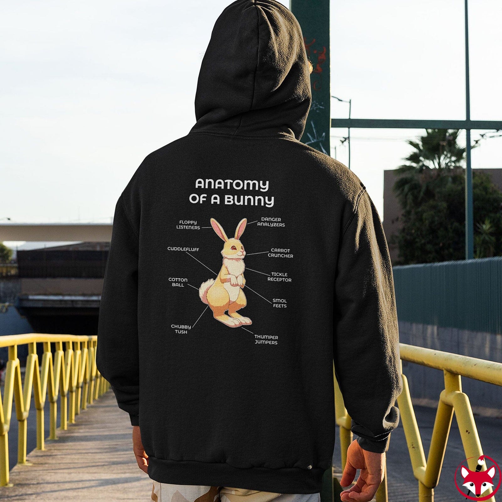 Bunny Yellow - Hoodie Hoodie Artworktee 