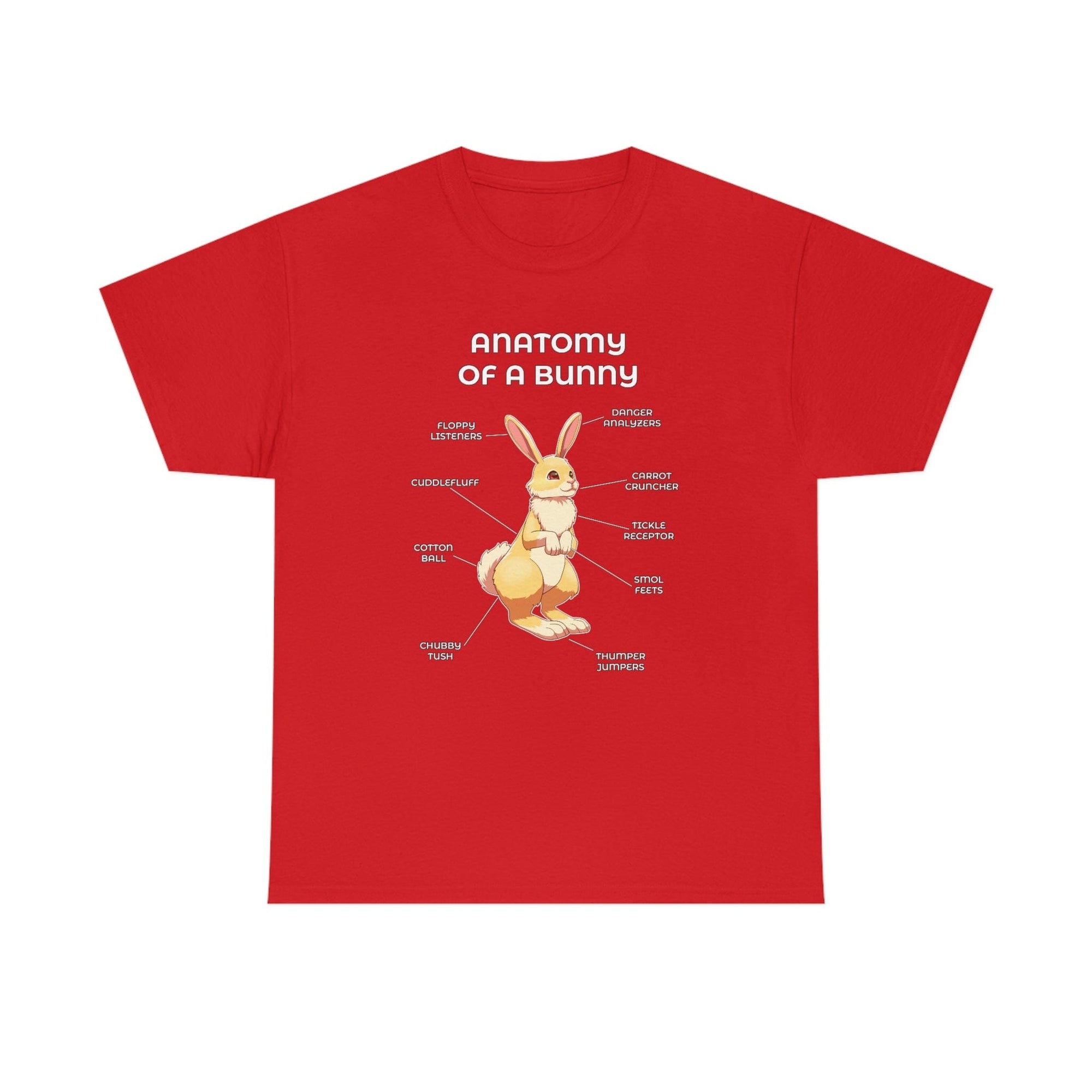 Bunny Yellow - T-Shirt T-Shirt Artworktee Red S 