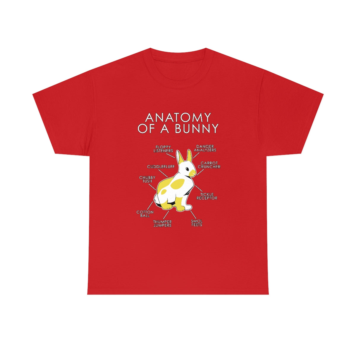 Bunny Yellow - T-Shirt T-Shirt Artworktee Red S 