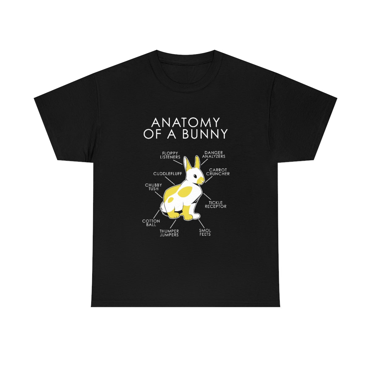 Bunny Yellow - T-Shirt T-Shirt Artworktee Black S 