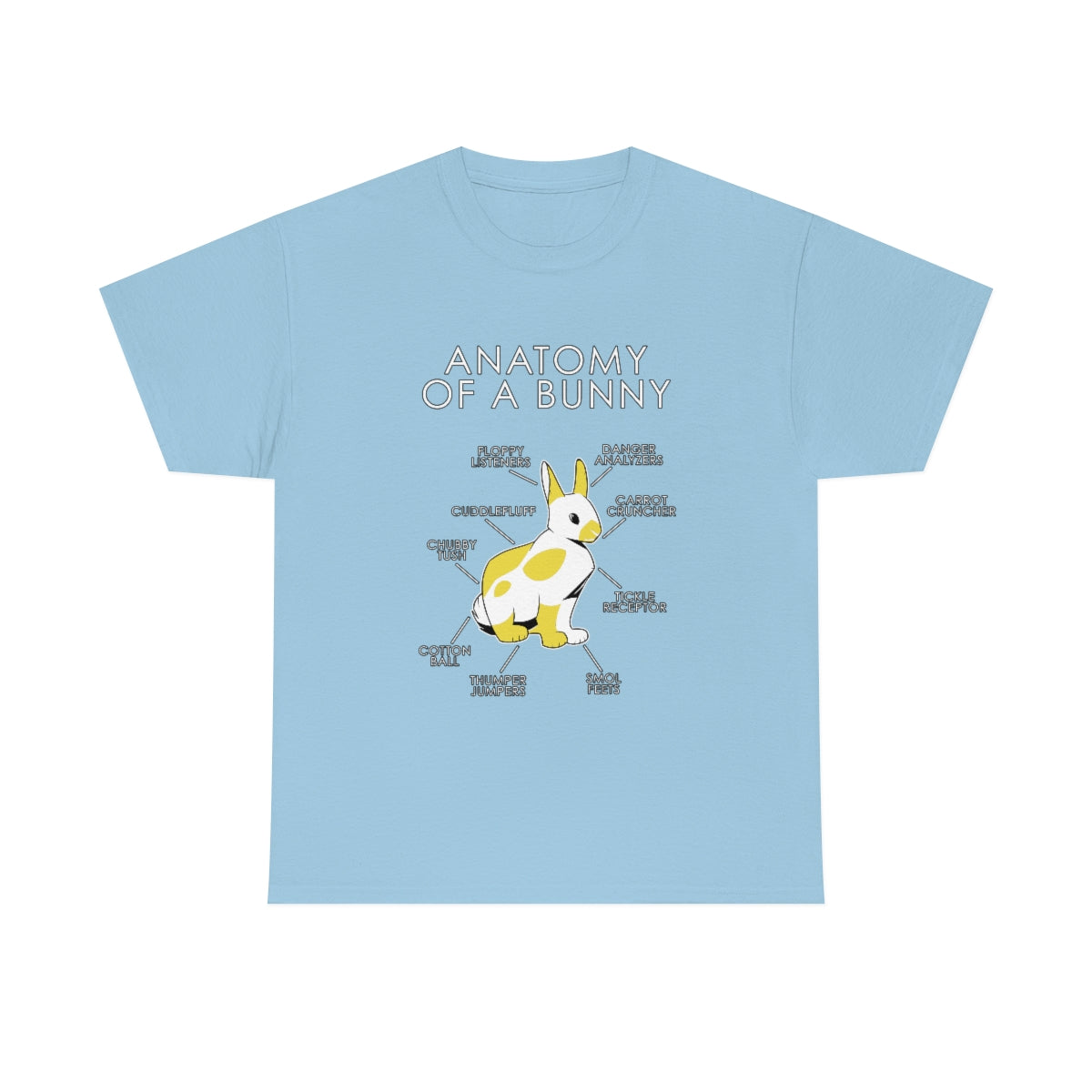 Bunny Yellow - T-Shirt T-Shirt Artworktee Light Blue S 