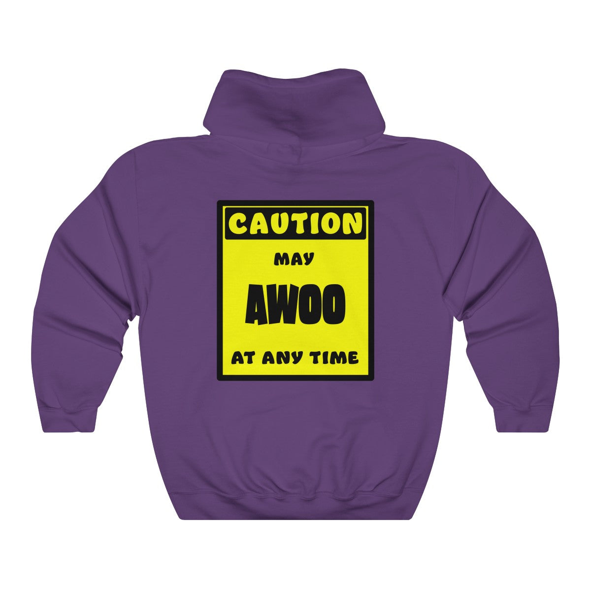 CAUTION! May AWOO at any time! - Hoodie Hoodie AFLT-Whootorca Purple S 