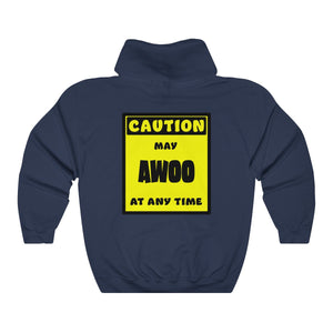 CAUTION! May AWOO at any time! - Hoodie Hoodie AFLT-Whootorca Navy Blue S 