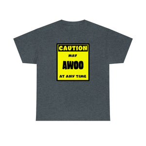 CAUTION! May AWOO at any time! - T-Shirt T-Shirt AFLT-Whootorca Dark Heather S 