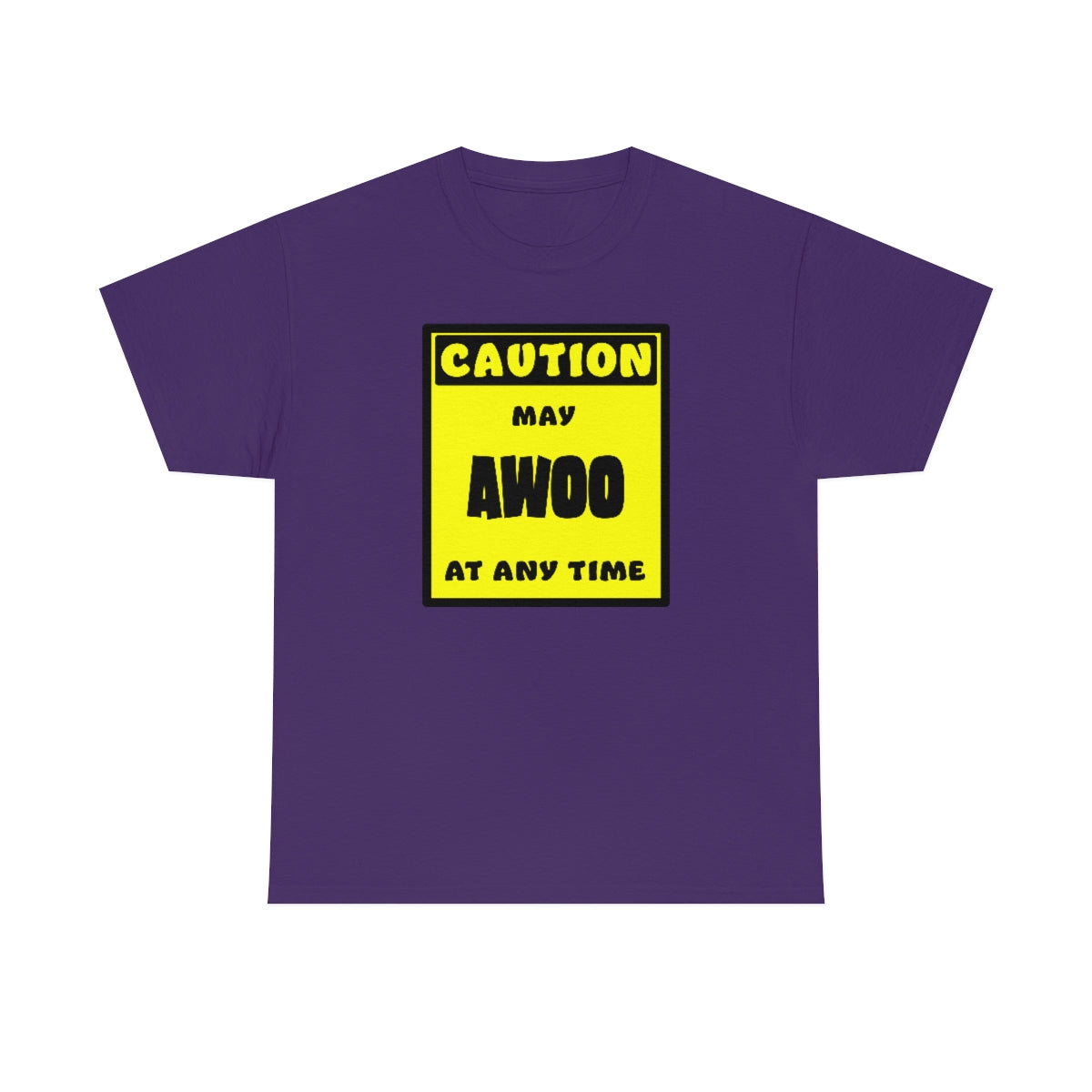 CAUTION! May AWOO at any time! - T-Shirt T-Shirt AFLT-Whootorca Purple S 