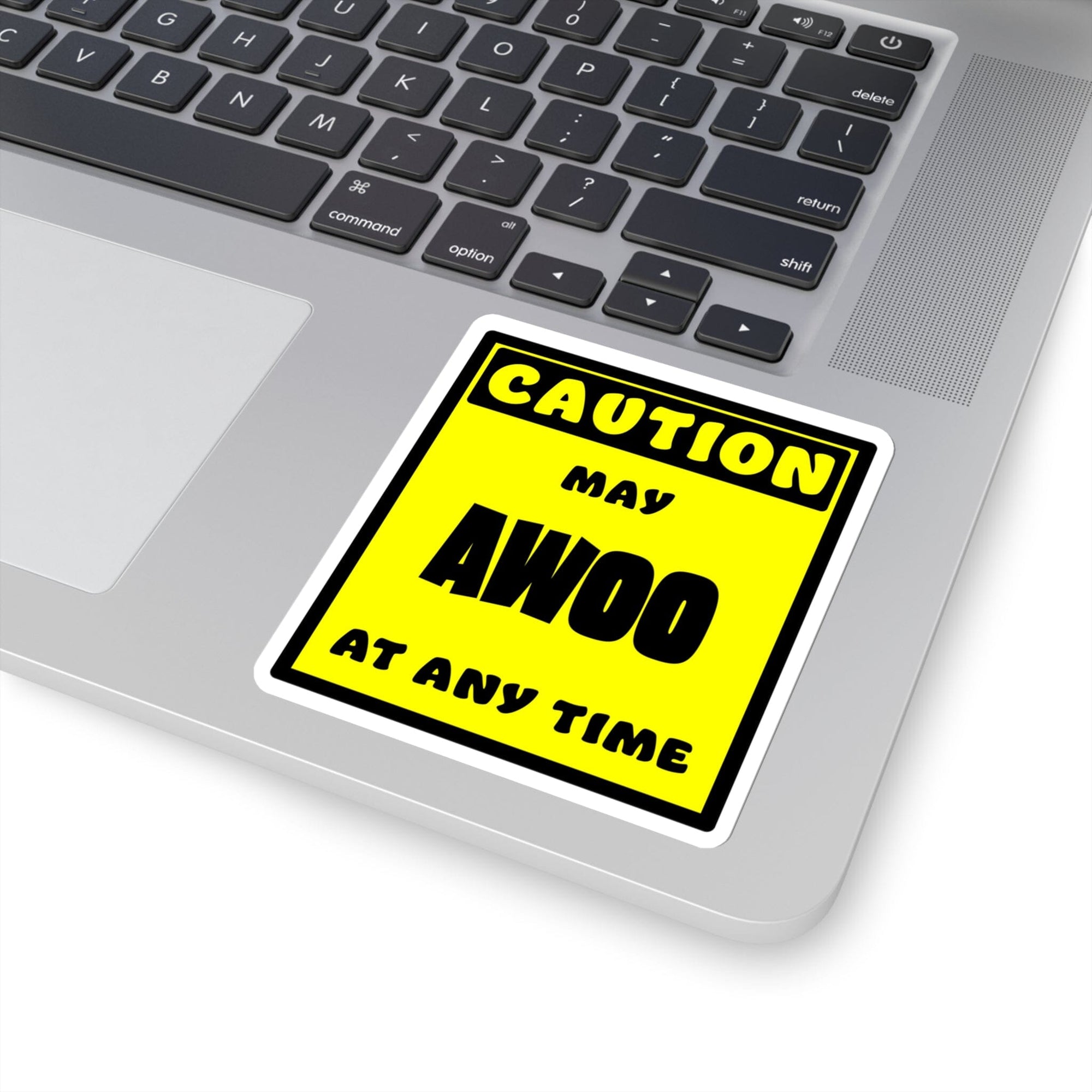 CAUTION! May AWOO at any time! - Sticker Sticker AFLT-Whootorca 