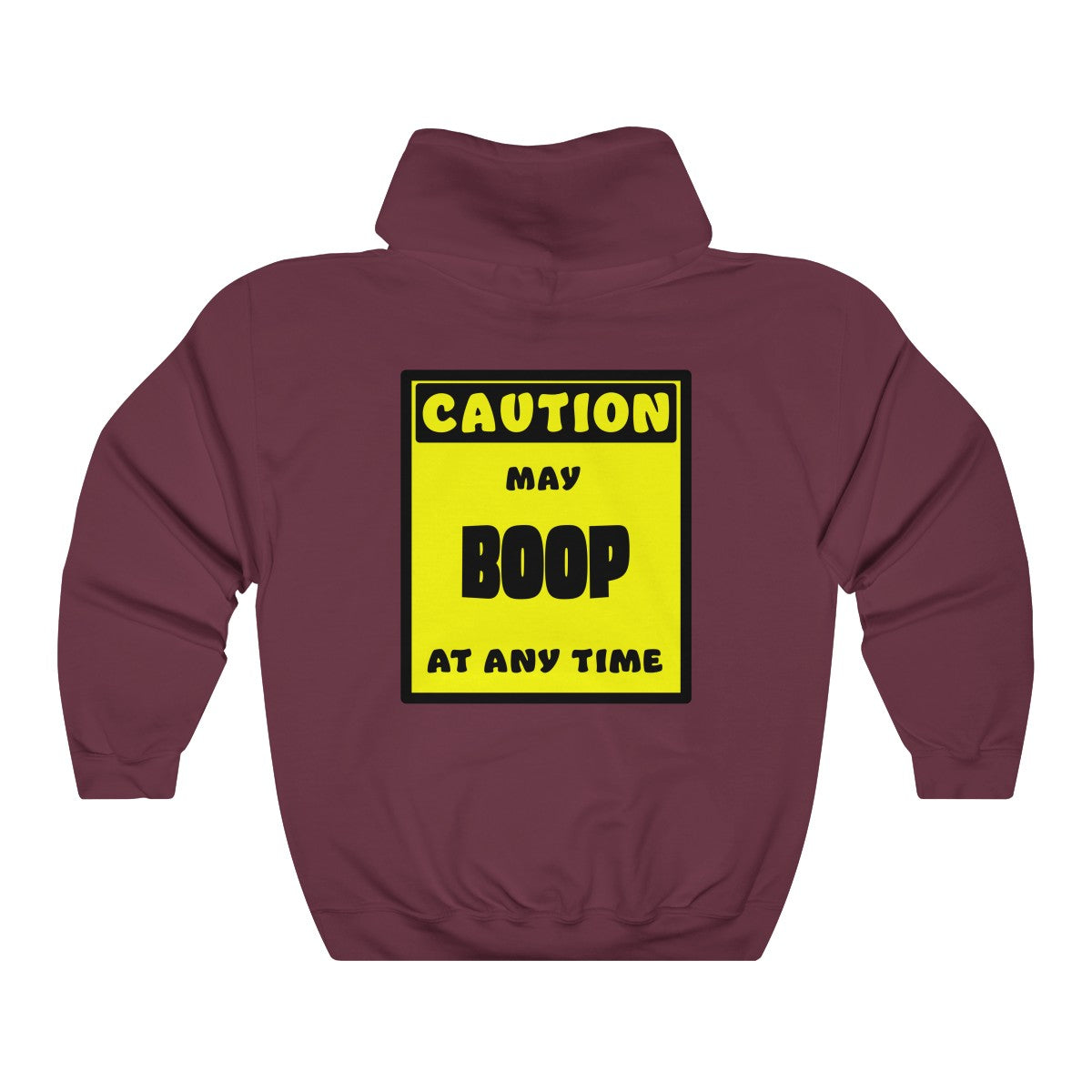 CAUTION! May BOOP at any time! - Hoodie Hoodie AFLT-Whootorca Maroon S 