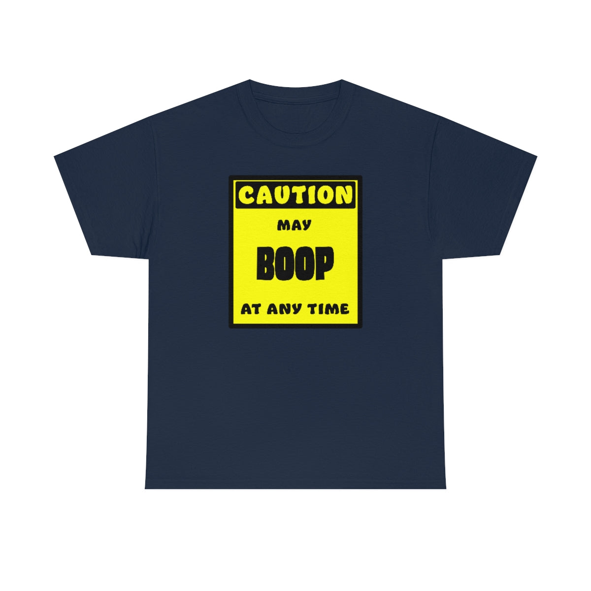 CAUTION! May BOOP at any time! - T-Shirt T-Shirt AFLT-Whootorca Navy Blue S 