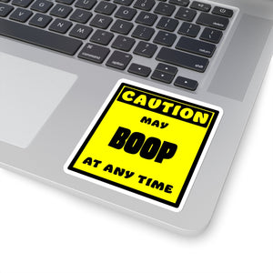 CAUTION! May BOOP at any time! - Sticker Sticker AFLT-Whootorca 