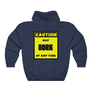 CAUTION! May BORK at any time! - Hoodie Hoodie AFLT-Whootorca Navy Blue S 