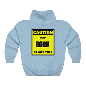 CAUTION! May BORK at any time! - Hoodie Hoodie AFLT-Whootorca Light Blue S 