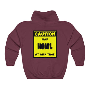 CAUTION! May HOWL at any time! - Hoodie Hoodie AFLT-Whootorca Maroon S 