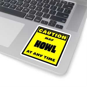 CAUTION! May HOWL at any time! - Sticker Sticker AFLT-Whootorca 