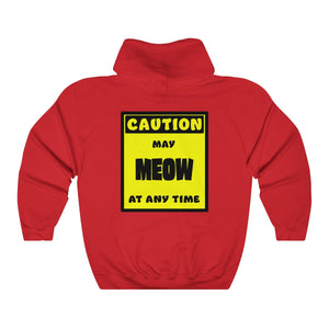 CAUTION! May MEOW at any time! - Hoodie Hoodie AFLT-Whootorca Red S 