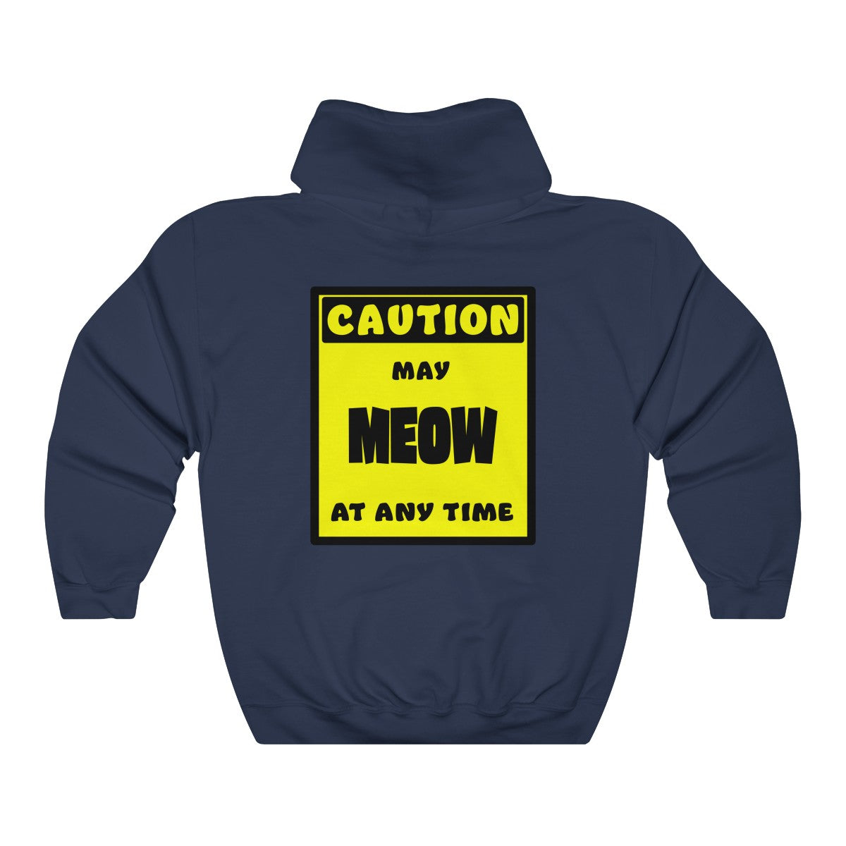 CAUTION! May MEOW at any time! - Hoodie Hoodie AFLT-Whootorca Navy Blue S 