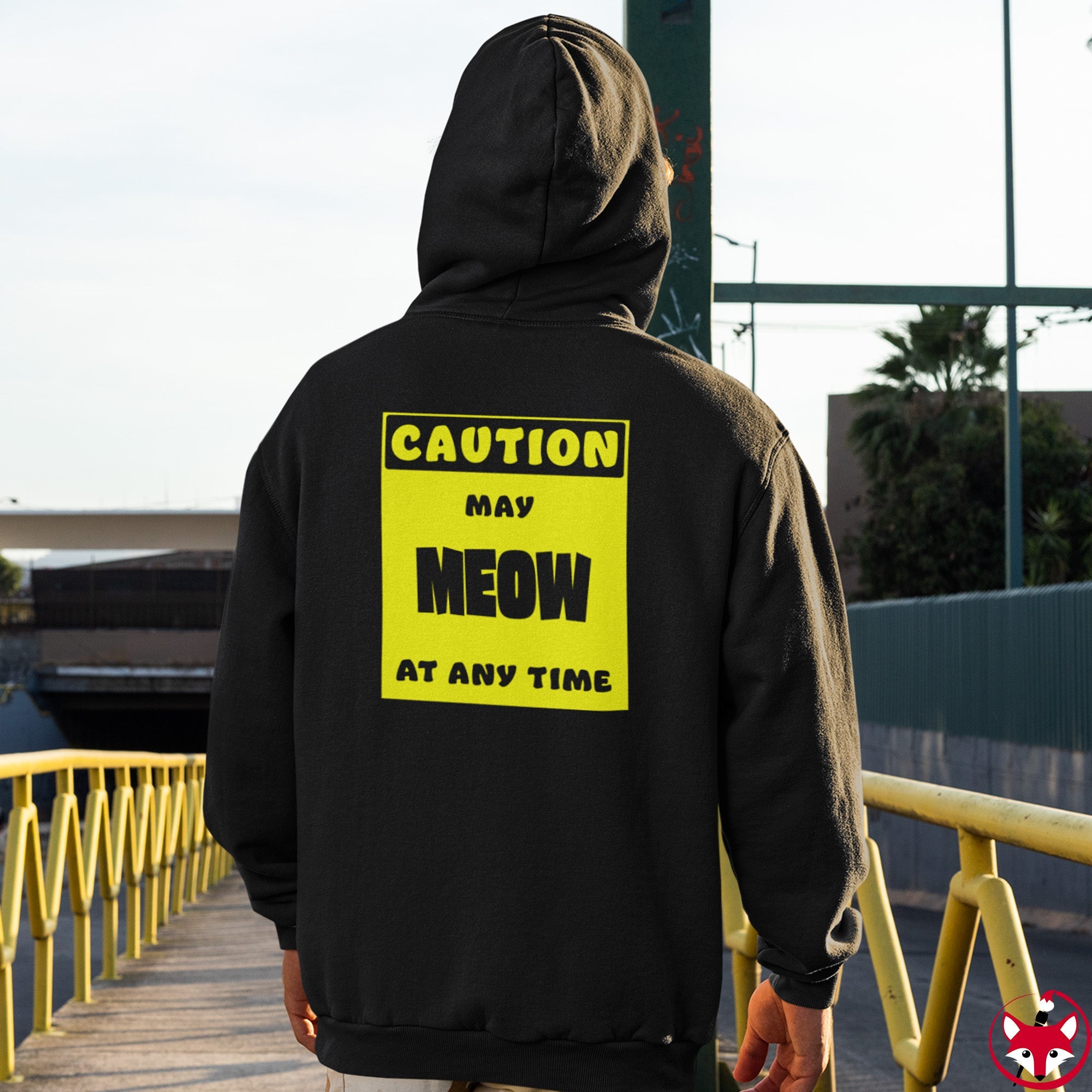 CAUTION! May MEOW at any time! - Hoodie Hoodie AFLT-Whootorca 
