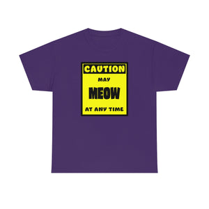 CAUTION! May MEOW at any time! - T-Shirt T-Shirt AFLT-Whootorca Purple S 