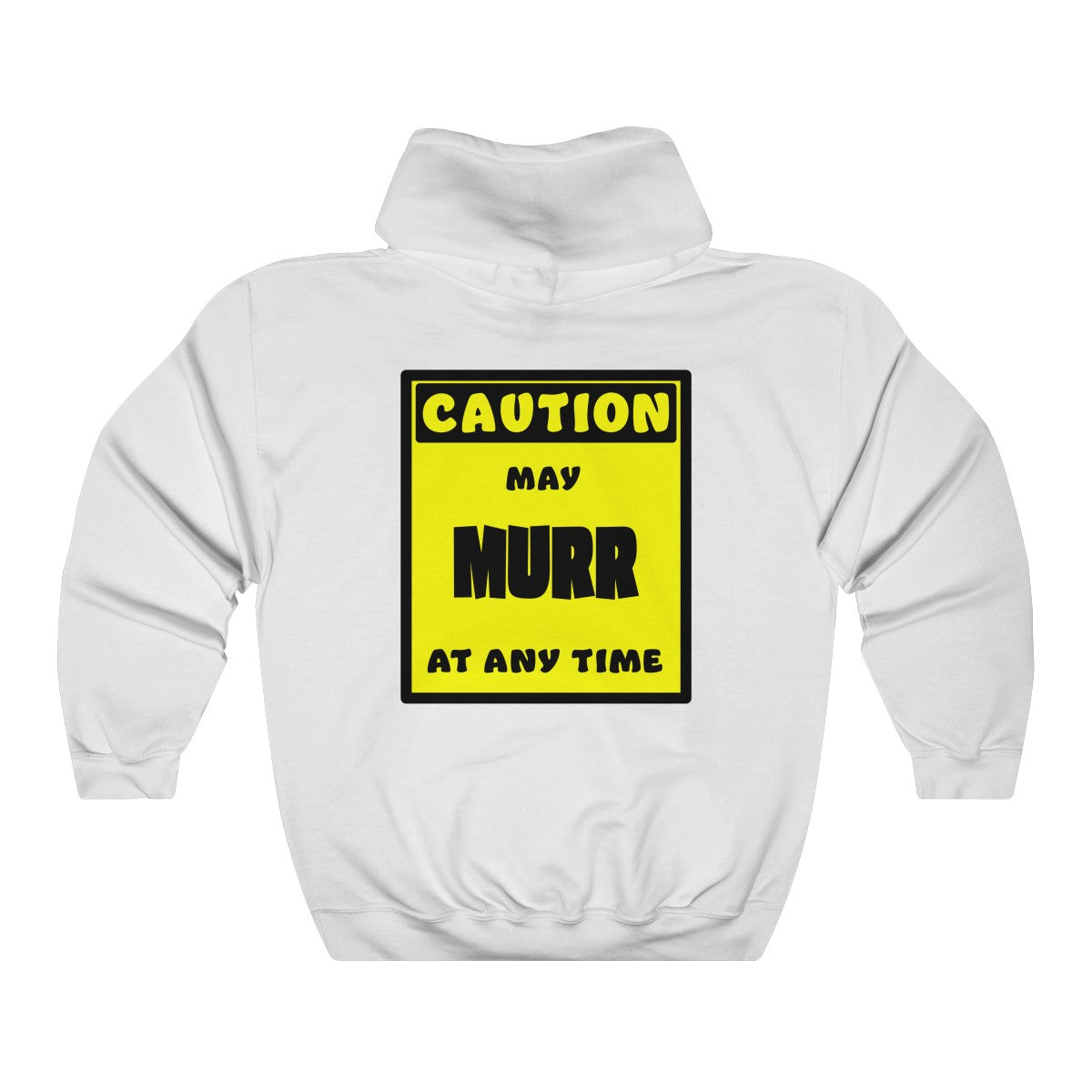 CAUTION! May MURR at any time! - Hoodie Hoodie AFLT-Whootorca White S 