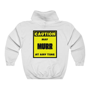 CAUTION! May MURR at any time! - Hoodie Hoodie AFLT-Whootorca White S 