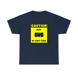 CAUTION! May OWO at any time! - T-Shirt T-Shirt AFLT-Whootorca Navy Blue S 
