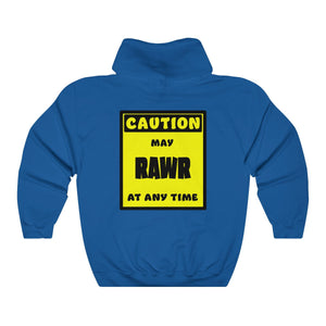 CAUTION! May RAWR at any time! - Hoodie Hoodie AFLT-Whootorca Royal Blue S 
