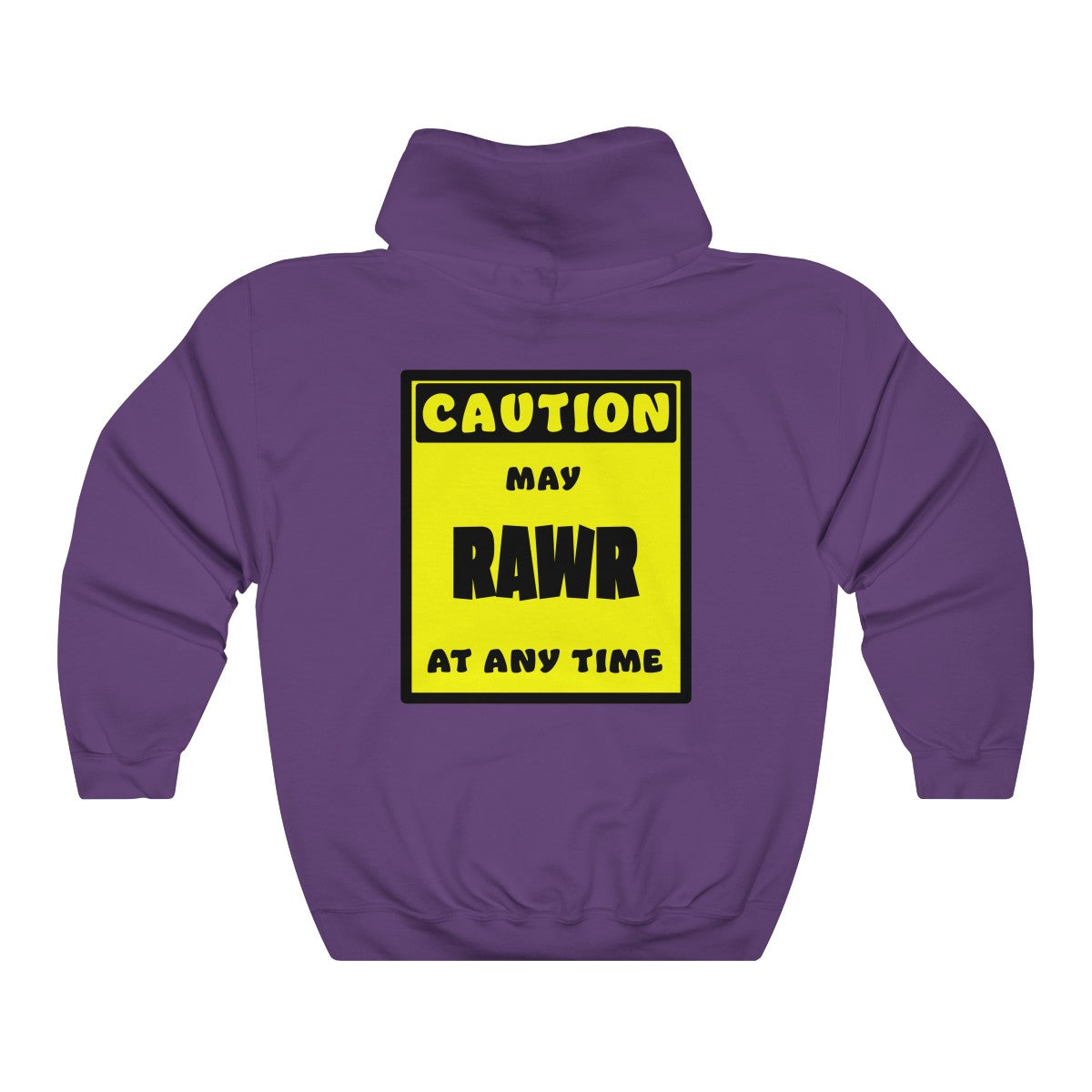 CAUTION! May RAWR at any time! - Hoodie Hoodie AFLT-Whootorca Purple S 