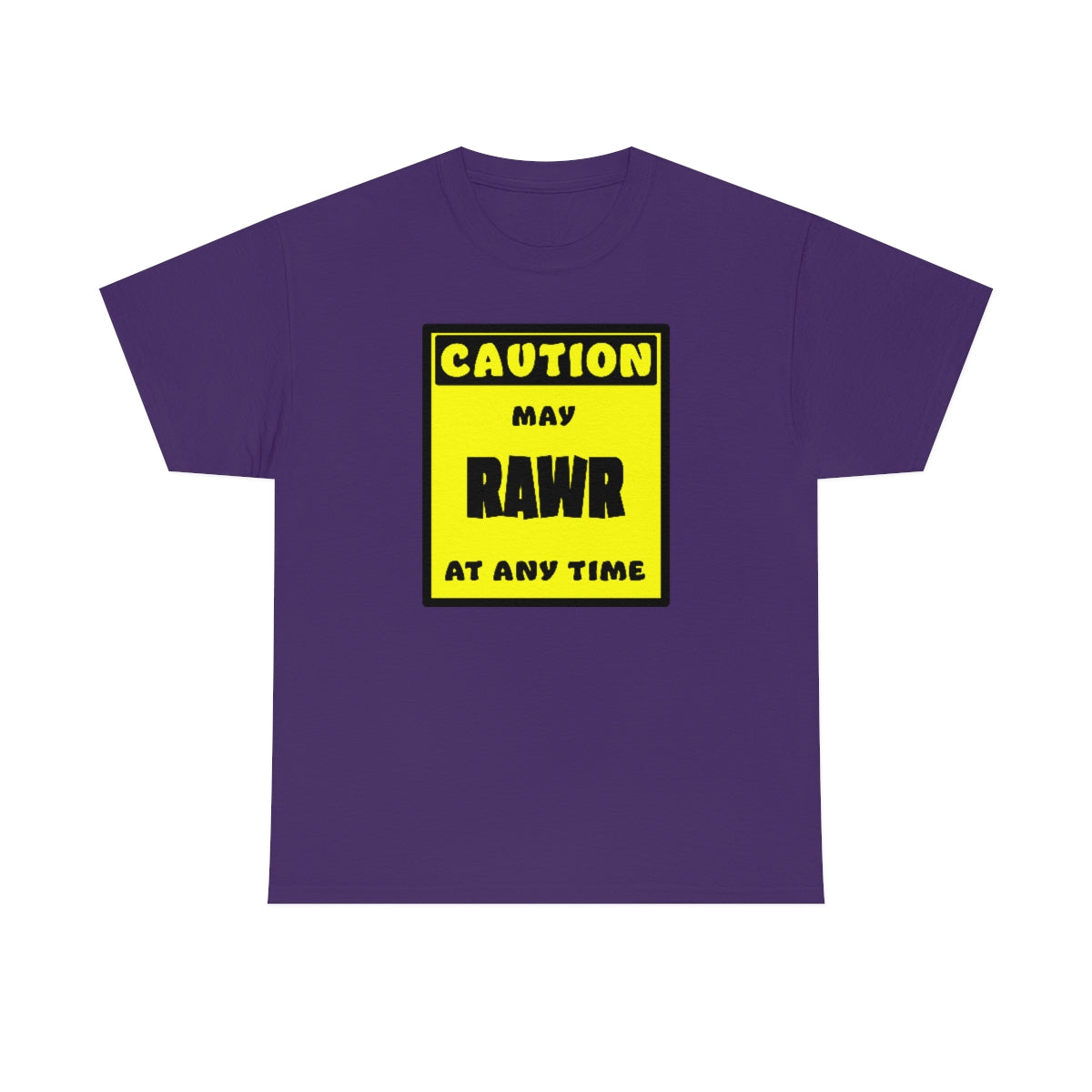 CAUTION! May RAWR at any time! - T-Shirt T-Shirt Artworktee Purple S 