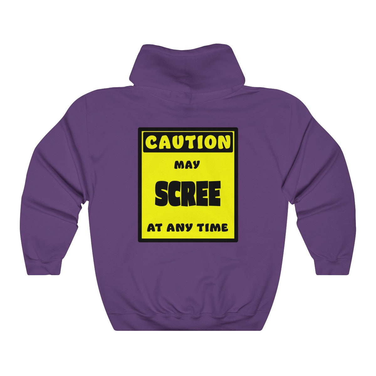 CAUTION! May SCREE at any time! - Hoodie Hoodie AFLT-Whootorca Purple S 