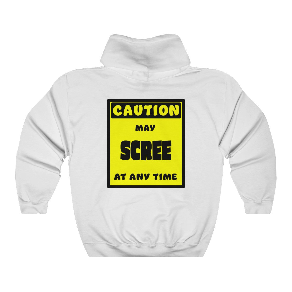 CAUTION! May SCREE at any time! - Hoodie Hoodie AFLT-Whootorca White S 