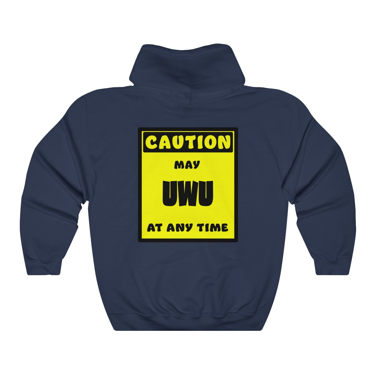 CAUTION! May UWU at any time! - Hoodie Hoodie AFLT-Whootorca Navy Blue S 