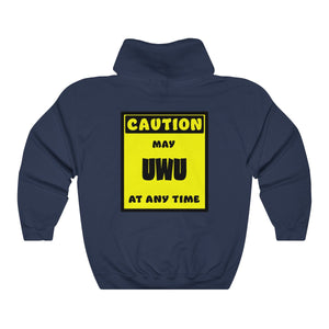 CAUTION! May UWU at any time! - Hoodie Hoodie AFLT-Whootorca Navy Blue S 