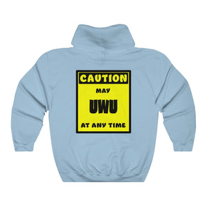 CAUTION! May UWU at any time! - Hoodie Hoodie AFLT-Whootorca Light Blue S 