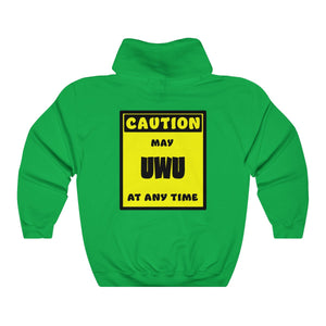 CAUTION! May UWU at any time! - Hoodie Hoodie AFLT-Whootorca Green S 